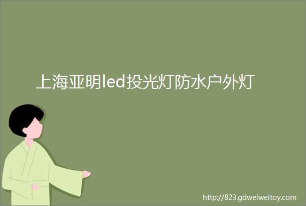 上海亚明led投光灯防水户外灯