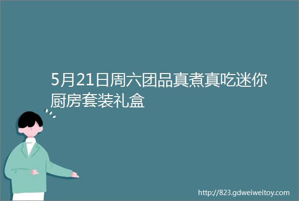 5月21日周六团品真煮真吃迷你厨房套装礼盒